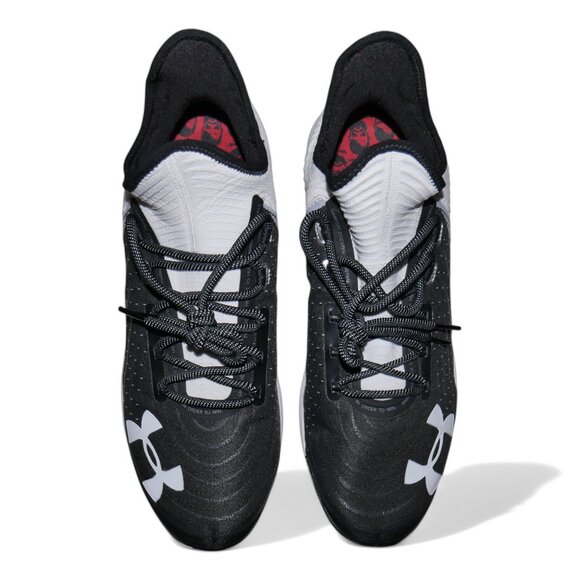 Under Armour Harper 4 Low St Metal Baseball Cleats Mens Size 15 Black/White NEW main image 3